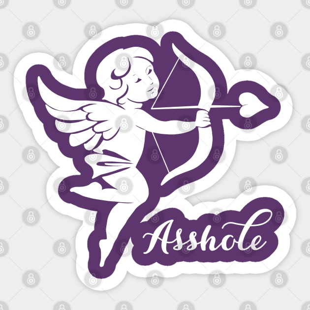 Cupid Asshole Sticker by valentinahramov